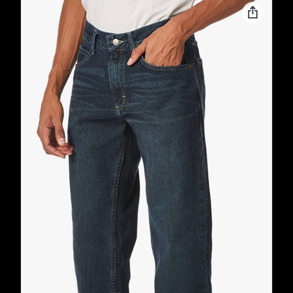 NWT Men’s Size 32 X 30 Lee Straight Leg Comfort-Stretch Jeans In Blue - Picture 3 of 12